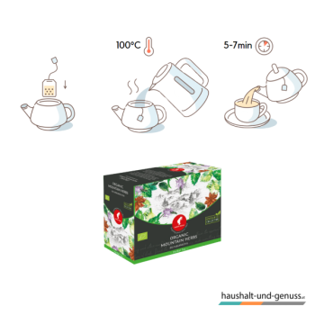 Preview: Julius Meinl Bio Tee Bergkräuter Ziehzeit